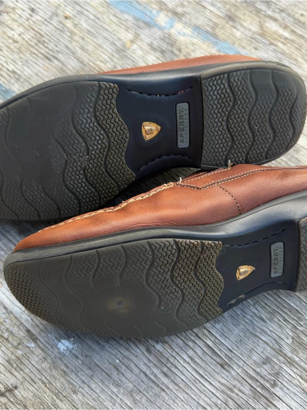 Sperry Brown Leather Slip-On Loafers men’s 9.5